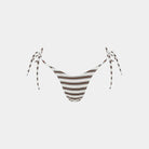 Rhythm Womens Rhythm Tami Stripe Tie Side Hi Cut Pant- Chocolate Rhythm Tami Stripe Tie Side Hi Cut Pant- Chocolate Splash Swimwear Dresses
