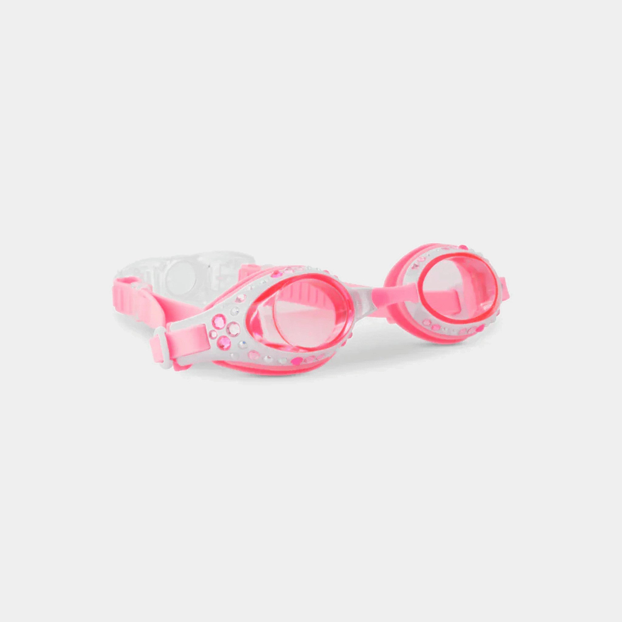 Bling2o Bling2o White Bow Swim Goggles - Pearl White Bling2o White Bow Swim Goggles - Pearl White Splash Swimwear Goggles 810121617335