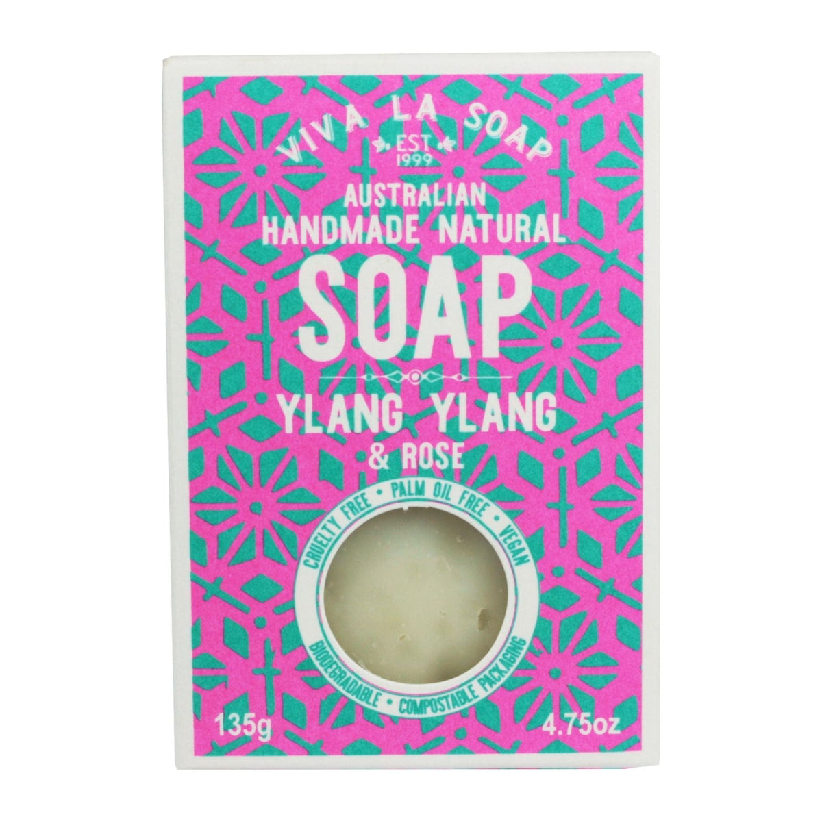 Viva La Body Natural Soap -  Ylang Ylang Rose (135g) Splash Swimwear Health & Beauty 9345151000198