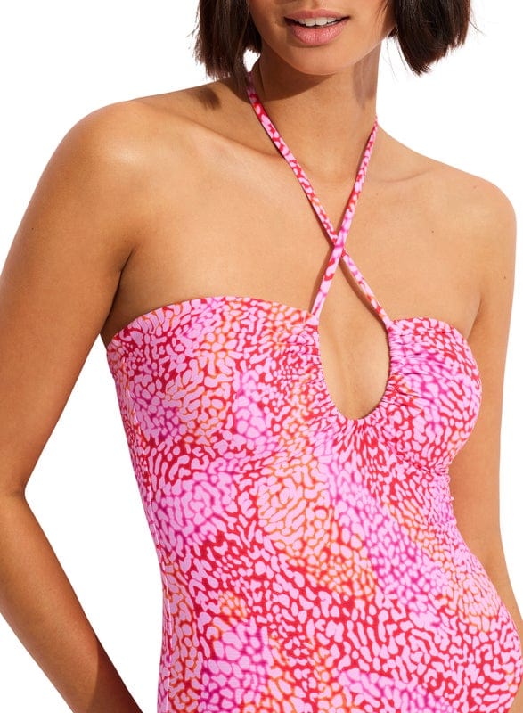 Sea Skin Bandeau One Piece - Fuchsia Rose - Seafolly - Splash Swimwear  - fuller cup, June23, One Pieces, Seafolly, Womens, womens swim - Splash Swimwear 