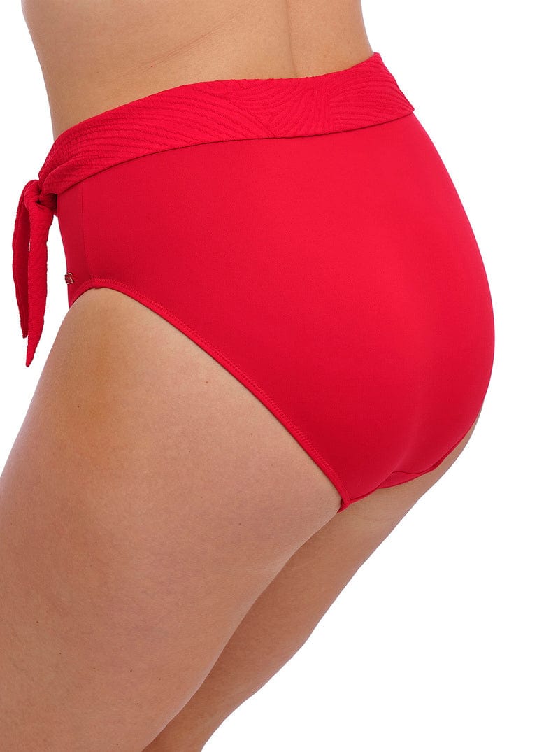 Wacoal Fantasie Ottawa High Waist Bikini Brief - Red Fantasie Ottawa High Waist Bikini Brief - Red Splash Swimwear Bikini Bottoms