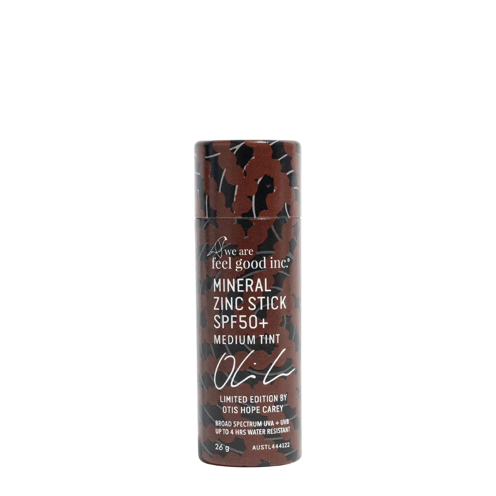 We Are Feel Good Inc. WAFG Otis Carey Mineral Zinc Stick SPF50+ Medium Tint FGMZSOMED26 WAFG Otis Carey Mineral Zinc Stick SPF50+ Medium Tint Splash Swimwear Health & Beauty