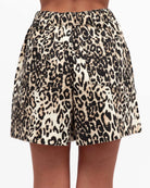 White Closet Label of Love Cream Leopard High Waist Shorts Label of Love Cream Leopard High Waist Shorts Splash Swimwear Womens Shorts