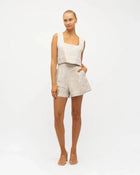 White Closet White Closet Linen Co-ord Shorts White Closet Linen Co-ord Shorts Splash Swimwear Shorts