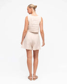 White Closet White Closet Linen Co-ord Shorts White Closet Linen Co-ord Shorts Splash Swimwear Shorts