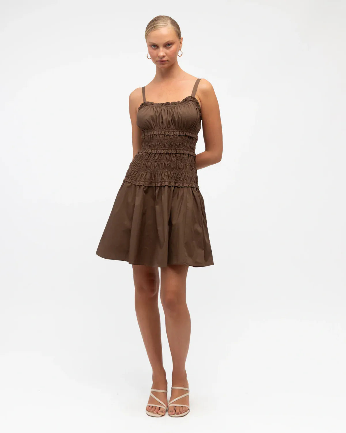 White Closet White Closet Shired Strappy Mini - Brown White Closet Shired Strappy Mini - Brown Splash Swimwear Dresses