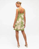 White Closet White Closet Summer Bloom Matcha Mini Dress - Matcha White Closet Summer Bloom Matcha Mini Dress - Matcha Splash Swimwear Dresses