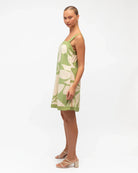 White Closet White Closet Summer Bloom Matcha Mini Dress - Matcha White Closet Summer Bloom Matcha Mini Dress - Matcha Splash Swimwear Dresses