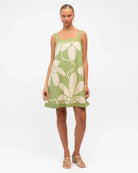 White Closet White Closet Summer Bloom Matcha Mini Dress - Matcha White Closet Summer Bloom Matcha Mini Dress - Matcha Splash Swimwear Dresses