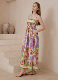 WITS The Label Cosmic Maxi Dress - Multi WITS Cosmic Maxi Dress - Multi Splash Swimwear Dresses