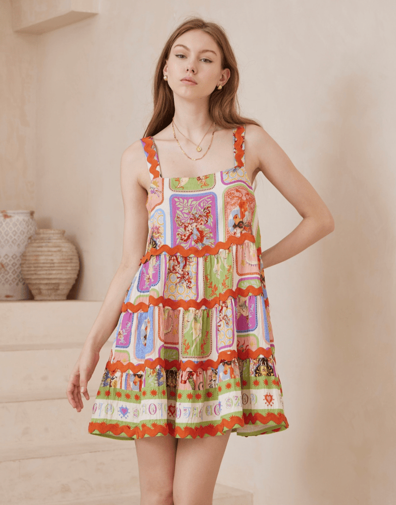 WITS The Label Cosmic Mini Ric Rac Dress WITS Cosmic Mini Ric Rac Dress Splash Swimwear Dresses