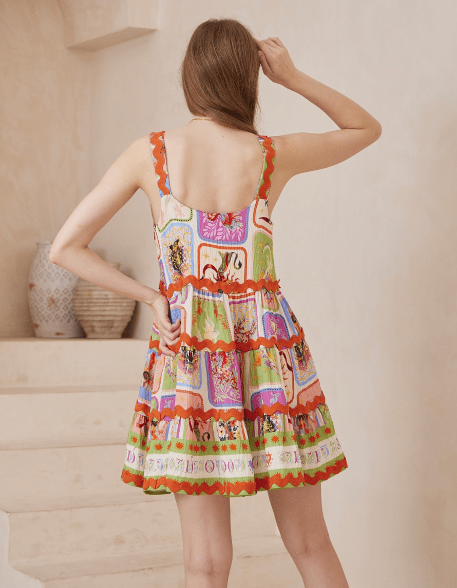 WITS The Label Cosmic Mini Ric Rac Dress WITS Cosmic Mini Ric Rac Dress Splash Swimwear Dresses