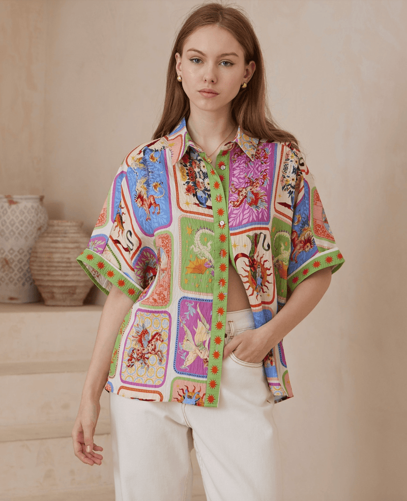 WITS The Label Cosmic Shirt - Multi Print WITS Cosmic Shirt - Multi Print Splash Swimwear Shirts