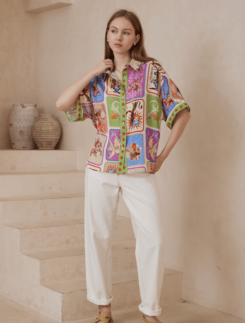 WITS The Label Cosmic Shirt - Multi Print WITS Cosmic Shirt - Multi Print Splash Swimwear Shirts