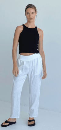 Worthier The Label Sybil Linen Pants Sybil Linen Pants Splash Swimwear