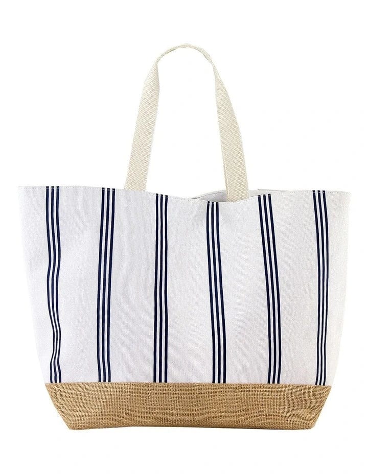 Yen Thin Stripe Tote YBT002.BLKS Splash Swimwear Beach Bags 9315224411060