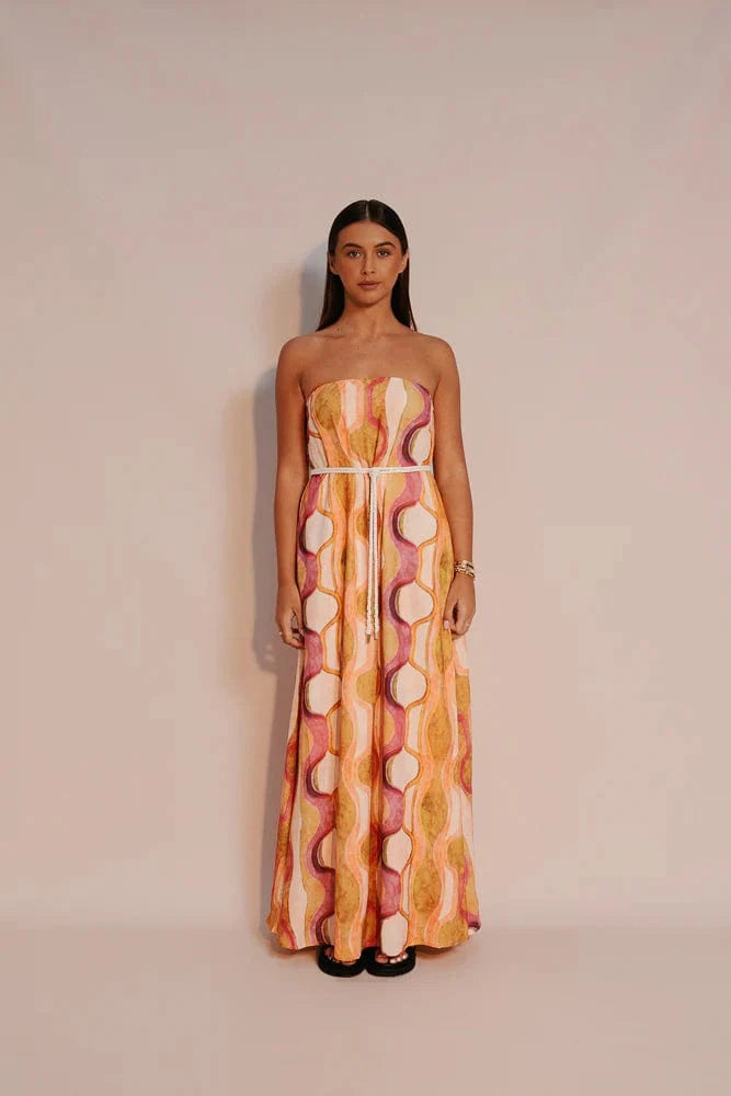 Zella Kahlo Maxi Dress - Paris Print Kahlo Maxi Dress - Paris Print Splash Swimwear