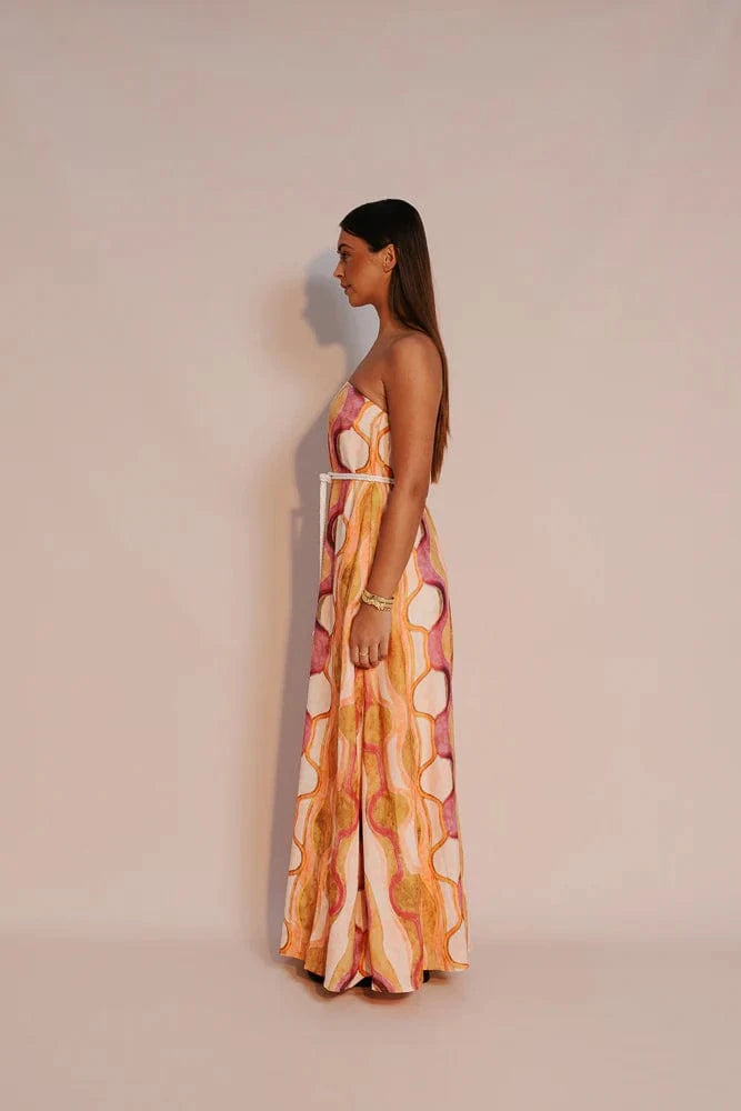 Zella Kahlo Maxi Dress - Paris Print Kahlo Maxi Dress - Paris Print Splash Swimwear