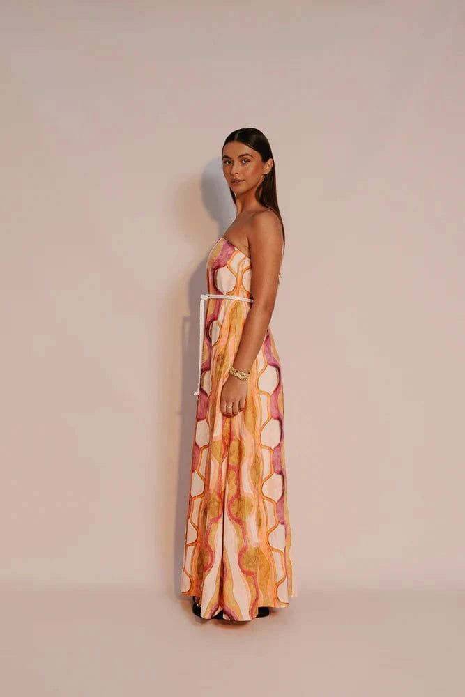 Zella Kahlo Maxi Dress - Paris Print Kahlo Maxi Dress - Paris Print Splash Swimwear