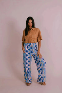 Zella Santorini Pants - Greece Print Santorini Pants - Greece Print Splash Swimwear