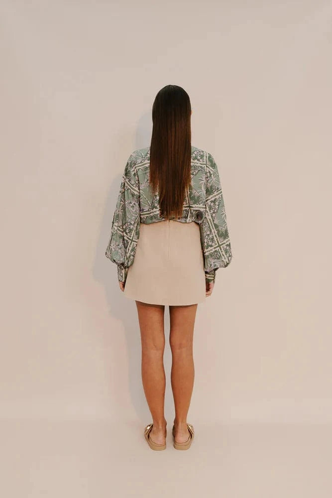 Zella The Label Lark Mini Skirt - Sand Lark Mini Skirt - Sand Splash Swimwear