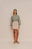 Zella The Label Lark Mini Skirt - Sand Lark Mini Skirt - Sand Splash Swimwear