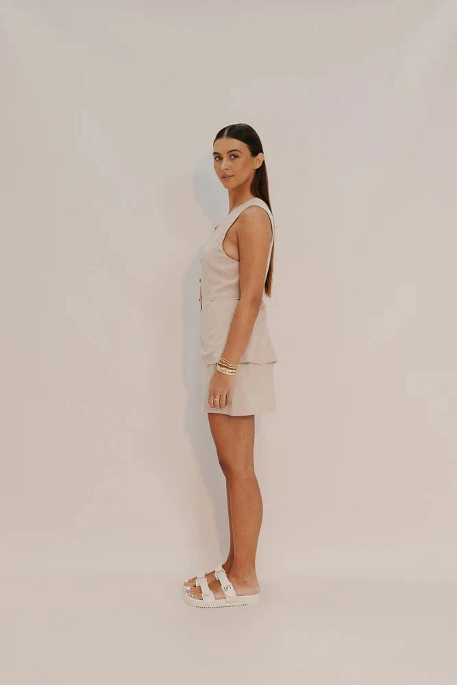 Zella The Label Lark Mini Skirt - Sand Lark Mini Skirt - Sand Splash Swimwear