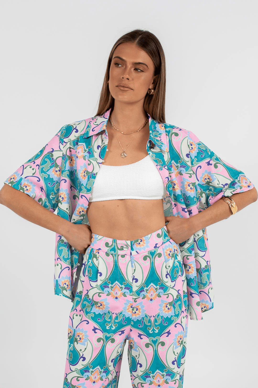 Zella The Label Zella Congo Pants - Charm Print Zella Congo Pants - Charm Print Splash Swimwear