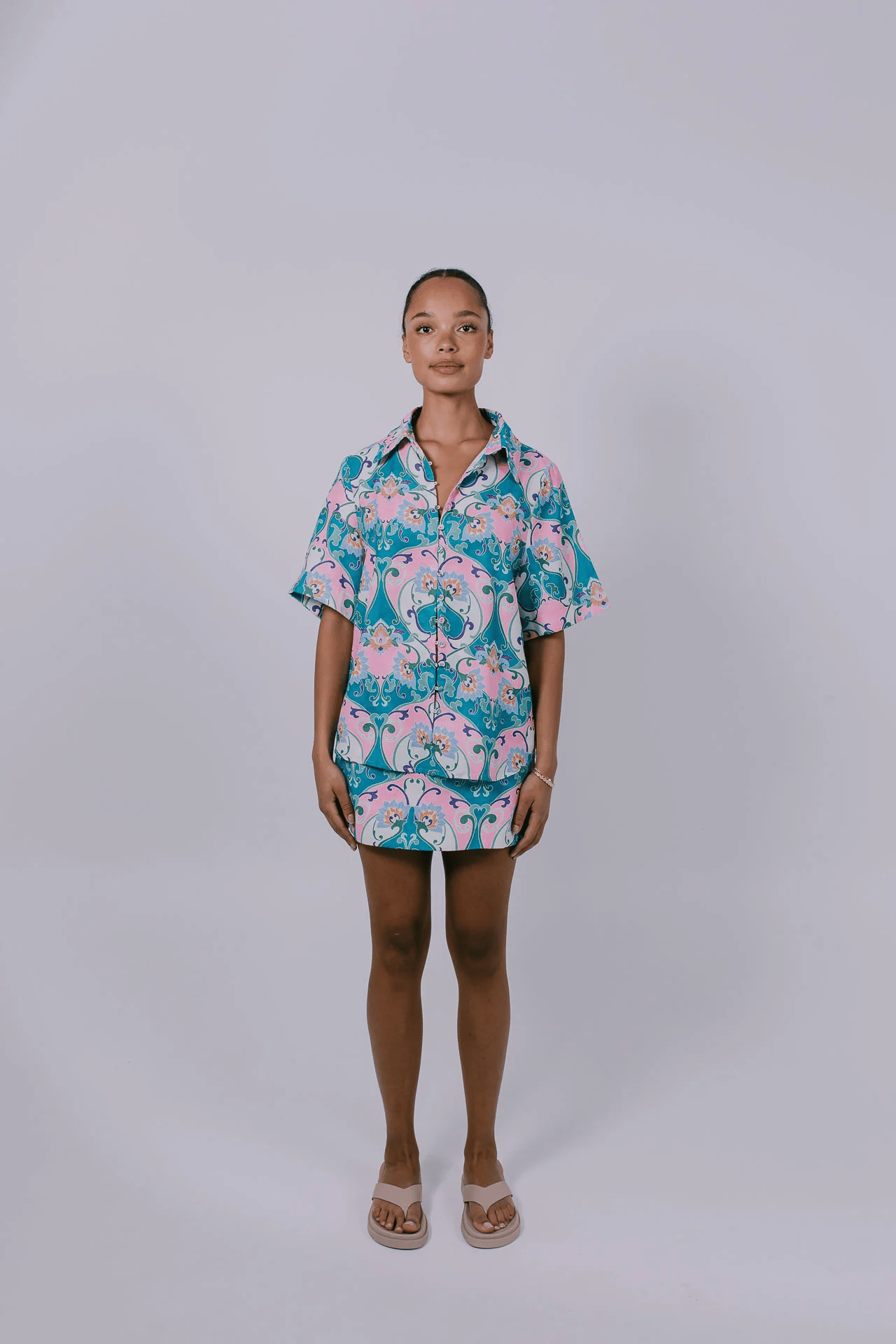 Zella The Label Zella Taman Shirt - Charm Print Zella Taman Shirt - Charm Print Splash Swimwear