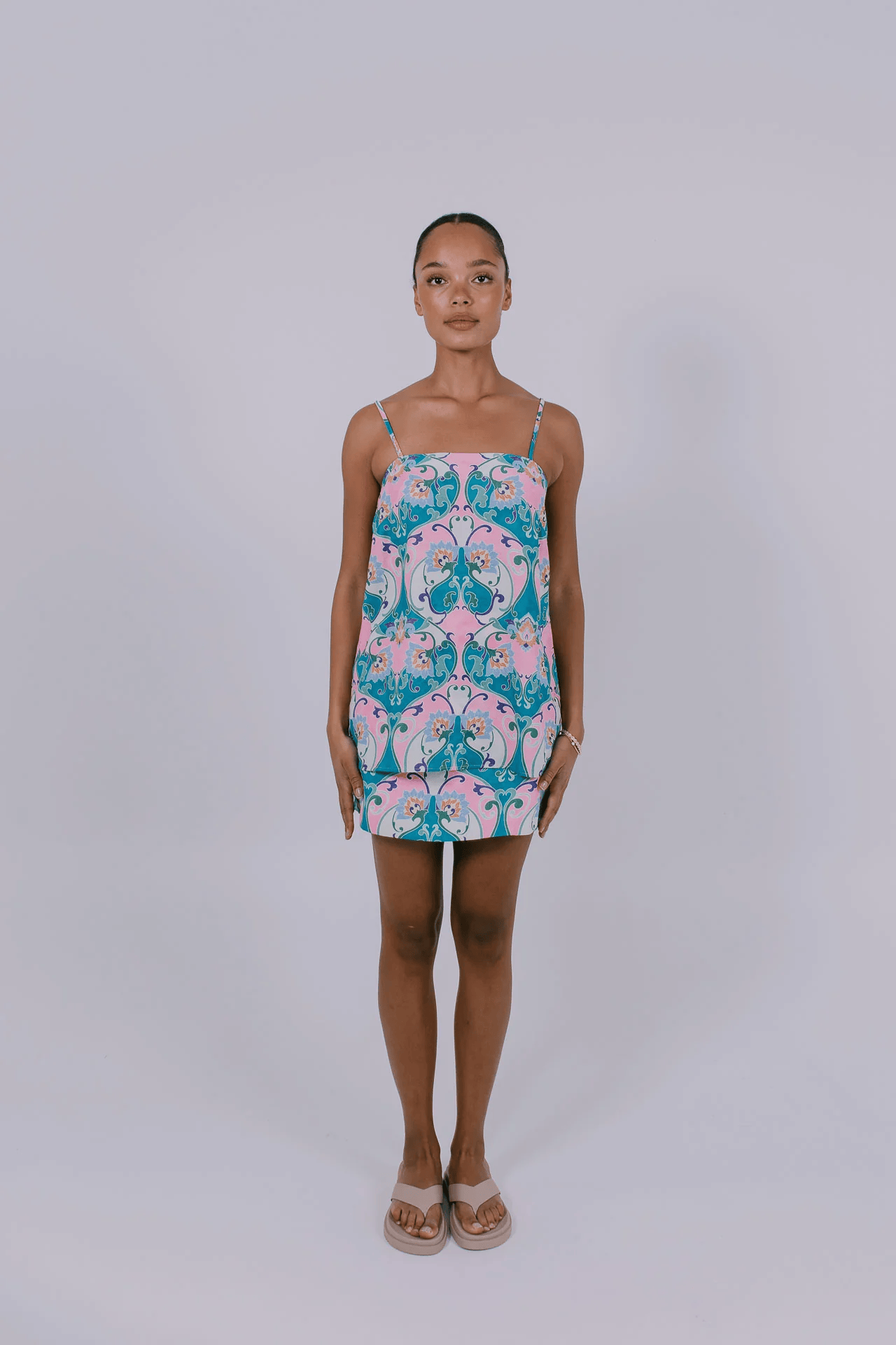 Zella The Label Zella Viola Top - Charm Print Zella Viola Top - Charm Print Splash Swimwear