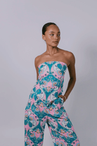 Zella The Label Zella Xyra Scarf Top - Charm Print Zella Xyra Scarf Top - Charm Print Splash Swimwear