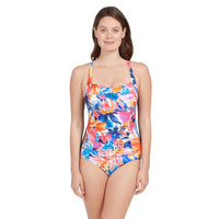 Zoggs Biarritz Ruched Front One Piece Shop Online Swimwear Australia | Zoggs Biarritz Ruched Front One Piece - Splash Swimwear Splash Swimwear One Pieces