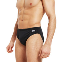 Zoggs Mens Cottesloe Racer - Black Splash Swimwear Mens