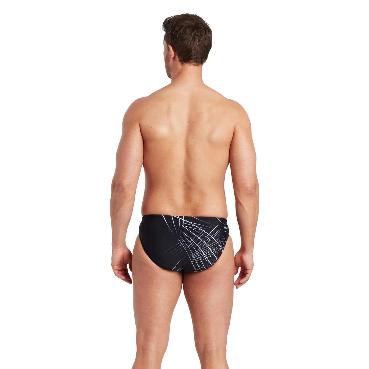 Zoggs Mens Etch Racer Mens Etch Racer Splash Swimwear