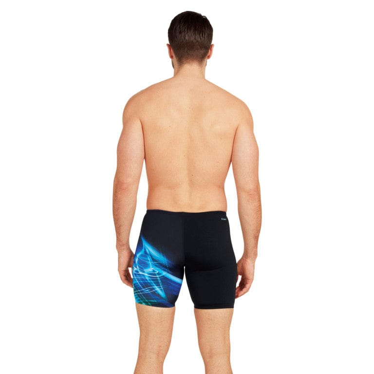 Zoggs Mens Ocean Swirl Mid Jammer Splash Swimwear Mens