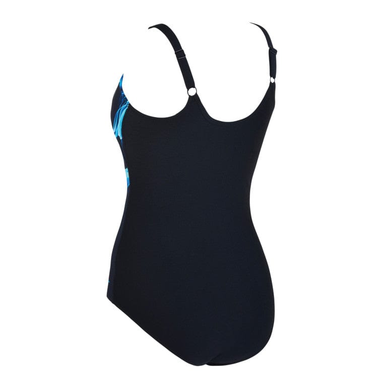 Zoggs Ocean Smoke Adjustable Scoopback One Piece Splash Swimwear Swim Dress, Tankini & One Piece