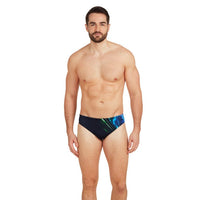 Zoggs Ocean Swirl Racer Splash Swimwear Mens