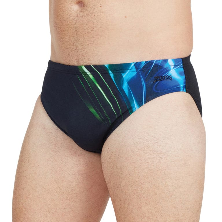 Zoggs Ocean Swirl Racer Splash Swimwear Mens