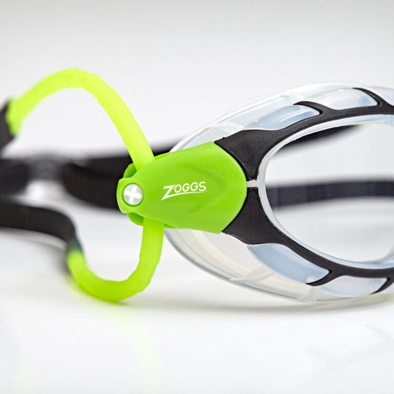 Zoggs Predator Goggels - Clear/Black/Lime 461037.CLR Splash Swimwear Goggles 749266348630