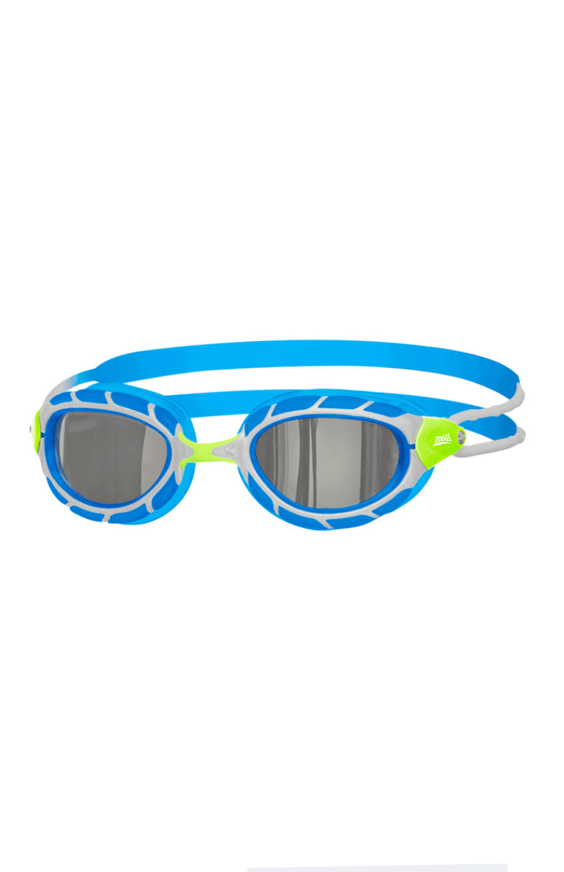 Zoggs Goggles 432621 Predator Titanium Goggles - Blue/Lime