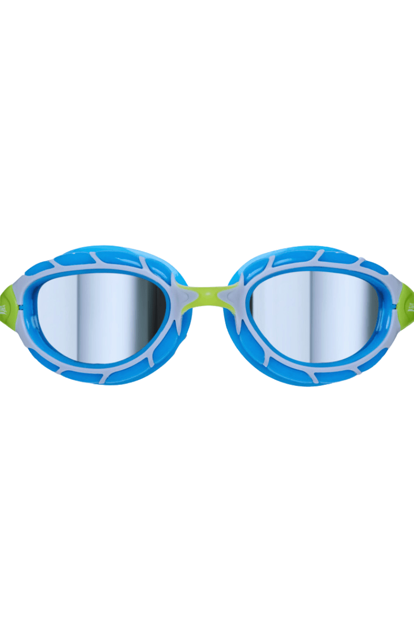 Zoggs Predator Titanium Goggles - Blue/Lime 432621 Splash Swimwear Goggles 749266117977