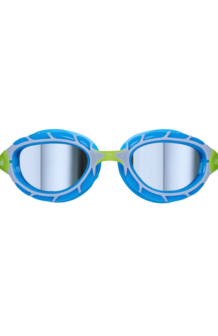 Zoggs Predator Titanium Goggles - Blue/Lime 432621 Splash Swimwear Goggles 749266117977