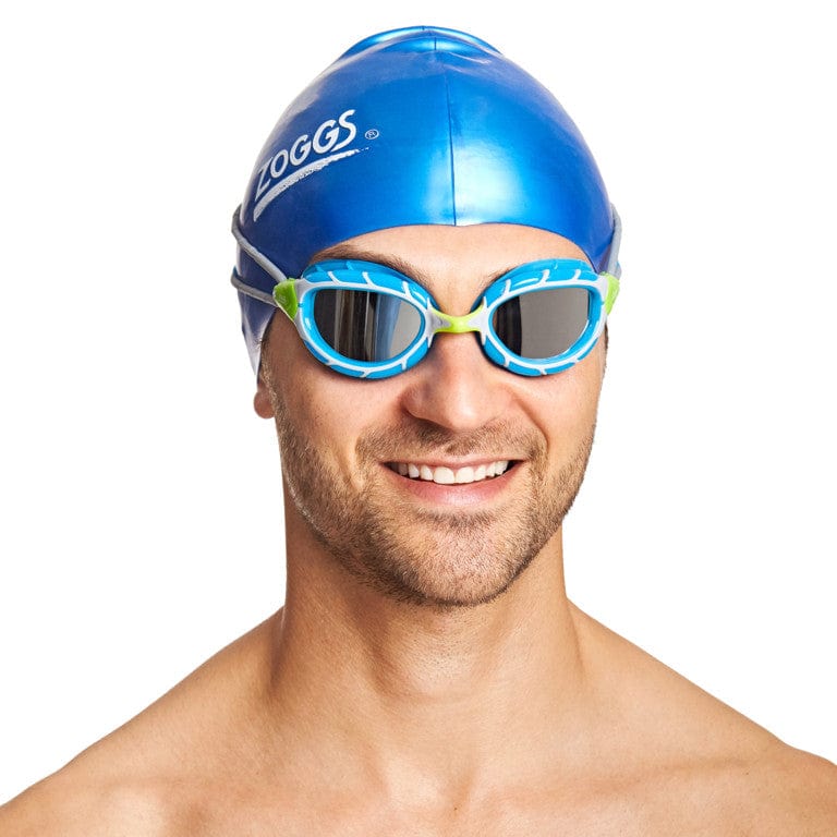 Zoggs Predator Titanium Goggles - Blue/Lime 432621 Splash Swimwear Goggles 749266117977