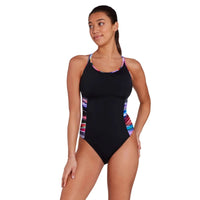 Zoggs Prism Geo Multiway 1 Piece Swimsuit Prism Geo Multiway 1 Piece Swimsuit Splash Swimwear