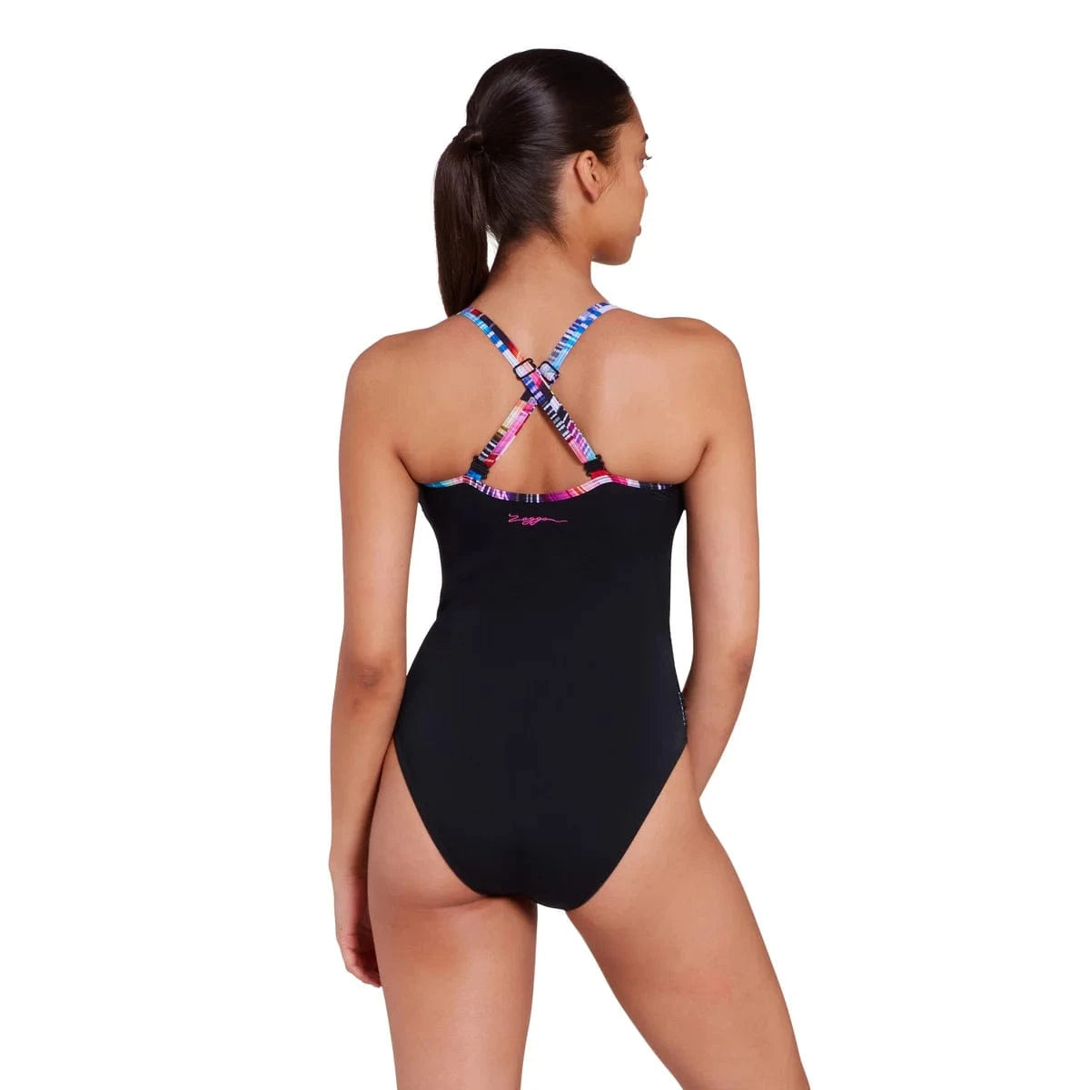 Zoggs Prism Geo Multiway 1 Piece Swimsuit Prism Geo Multiway 1 Piece Swimsuit Splash Swimwear