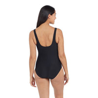 Zoggs Sandon Scoopback One Piece - Black Splash Swimwear One Pieces