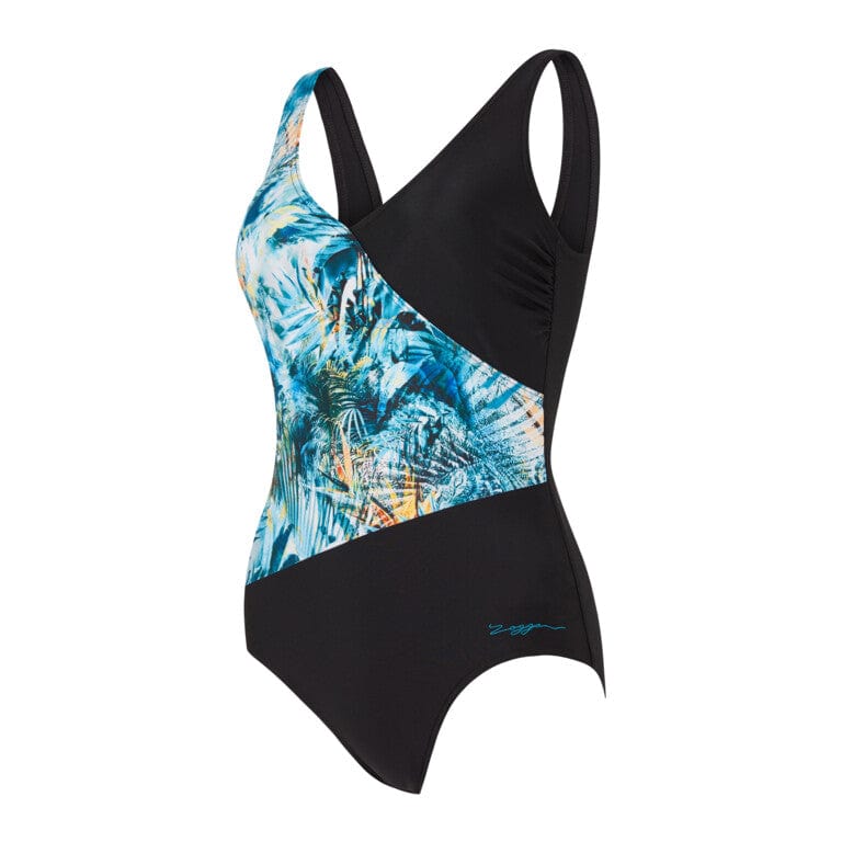 Zoggs Sea Dreamer Front Crossover V Back One Piece Shop Online Swimwear Australia | Zoggs Sea Dreamer Front Crossover V Back One Piece - Splash Swimwear Splash Swimwear Swimwear