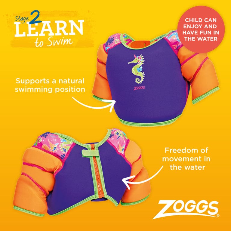 Zoggs Sea Unicorn Water Wings Vest Splash Swimwear kids