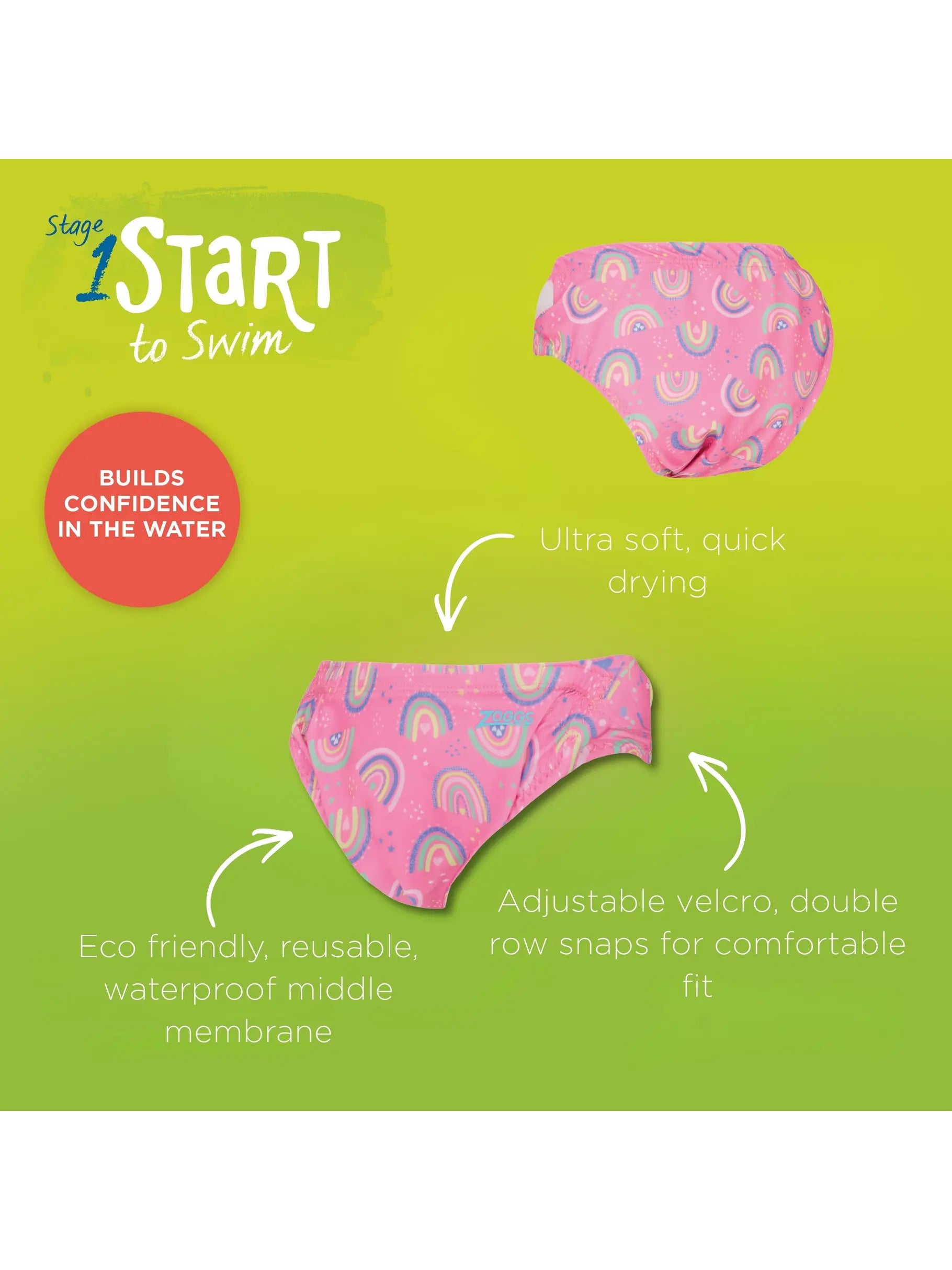 Zoggs Zoggs Adjustable Swim Nappy Zoggs Adjustable Swim Nappy Splash Swimwear Kids Swimwear