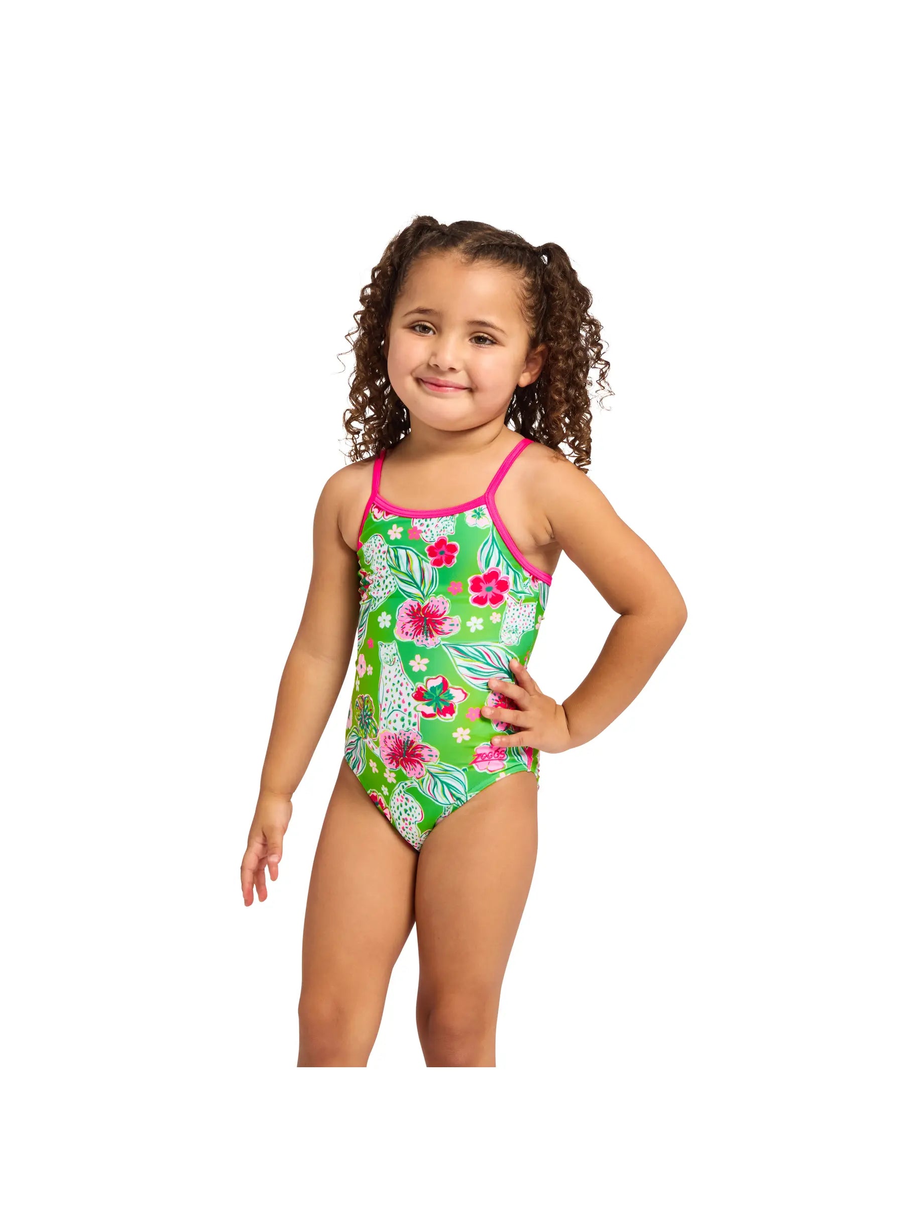 Zoggs Zoggs Girls Yaroomba Floral One Piece Zoggs Girls Yaroomba Floral One Piece Splash Swimwear Kids